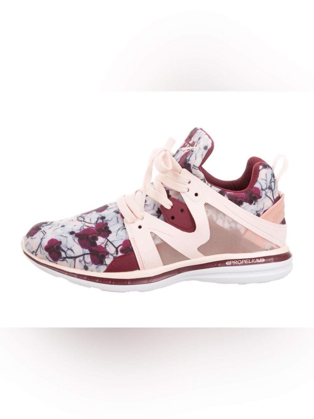 APL Women's Floral Pink and Wine Propelium Trainer